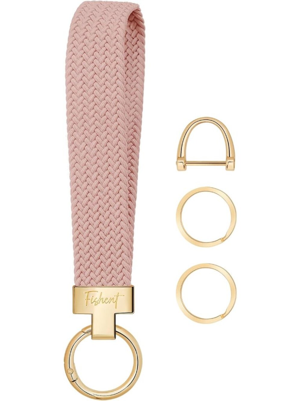 Stretchy Wristlet Keychain, Cute Key Chain with Keyrings